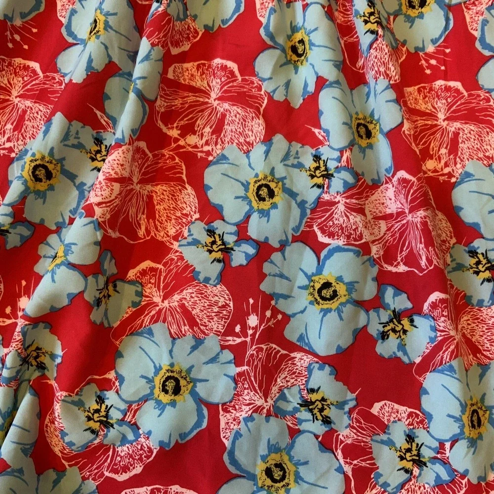Womens Sunday Up NWT Floral Long Sleeve L Dress Boho Smocked
